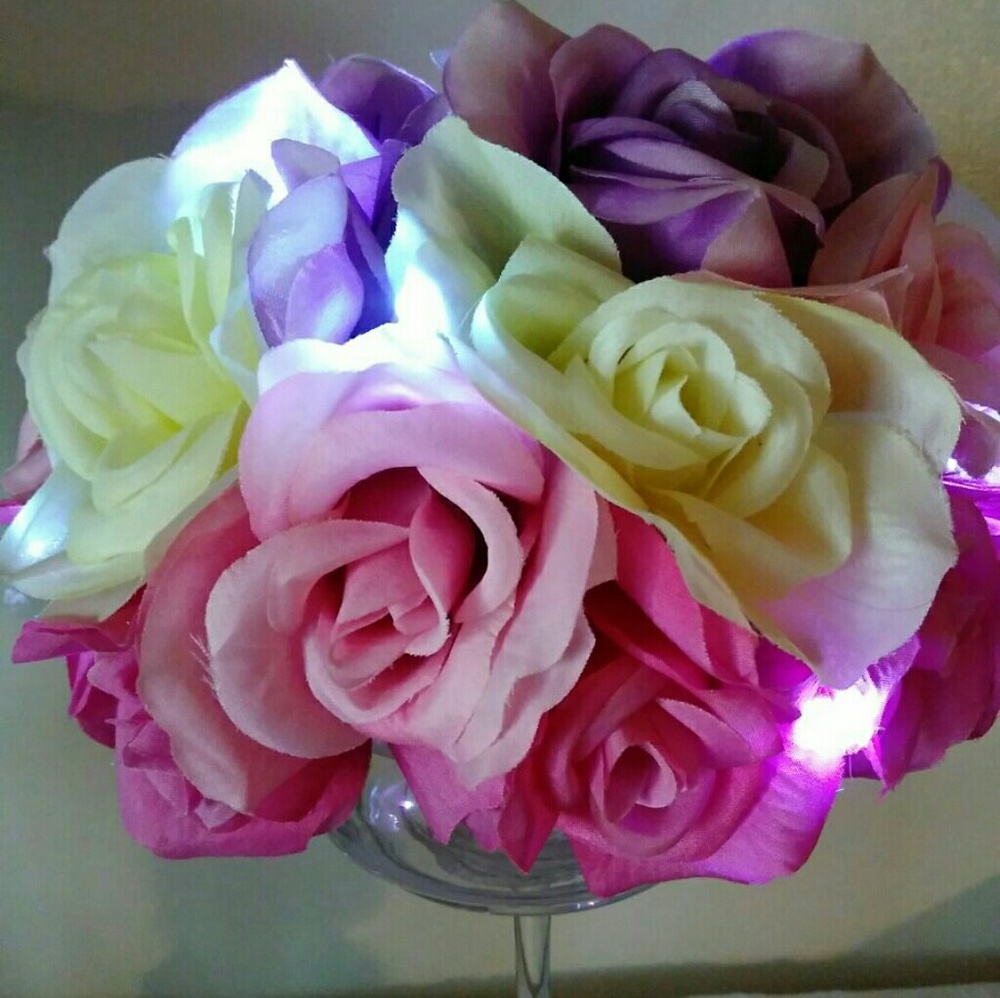 SOLD...Custom. Rose centerpiece